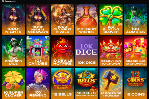 Games at Tiger Casino