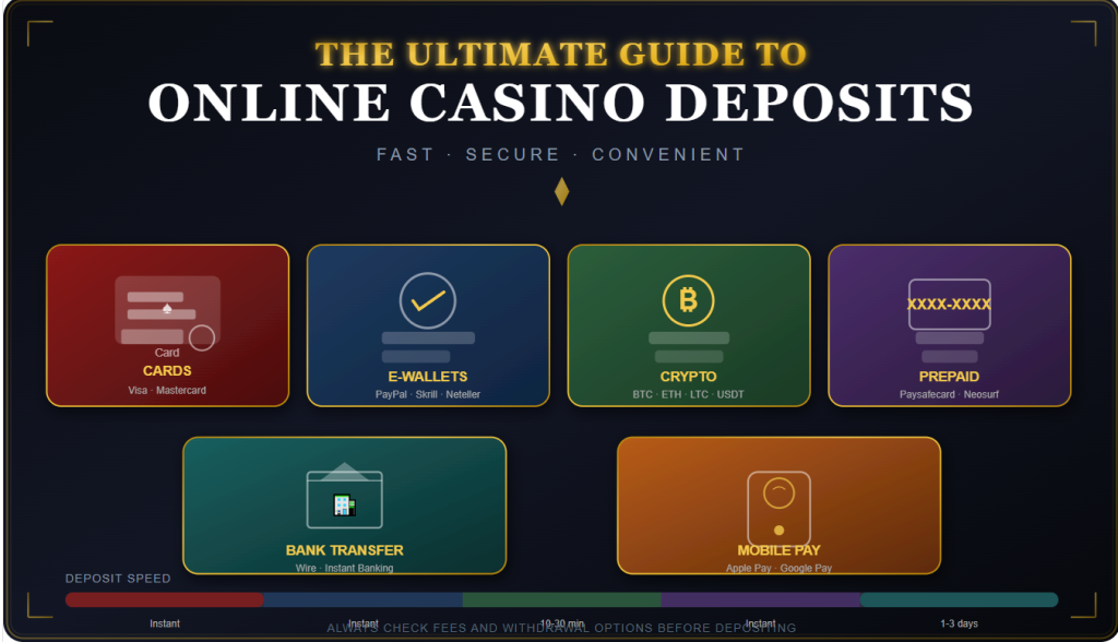 The Ultimate Guide to Online Casino Deposit Methods